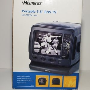 Memorex Portable 5.5" Black & White TV
